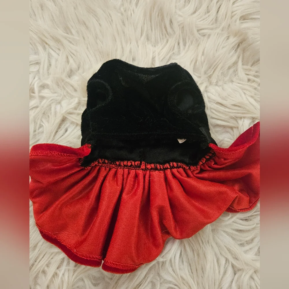 Zack & Zoey Red Velvet Holiday Dog Dress – XX-Small
